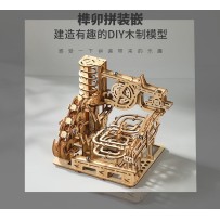 Wooden DIY 3D Marble Run Puzzle Model – Educational Toy