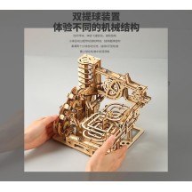 Wooden DIY 3D Marble Run Puzzle Model – Educational Toy