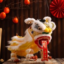 Lion Dance String Puppet – Traditional Handmade Folk Art of Chinese Lion Dancing