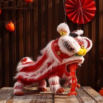 Lion Dance String Puppet – Traditional Handmade Folk Art of Chinese Lion Dancing
