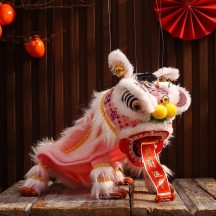 Lion Dance String Puppet – Traditional Handmade Folk Art of Chinese Lion Dancing