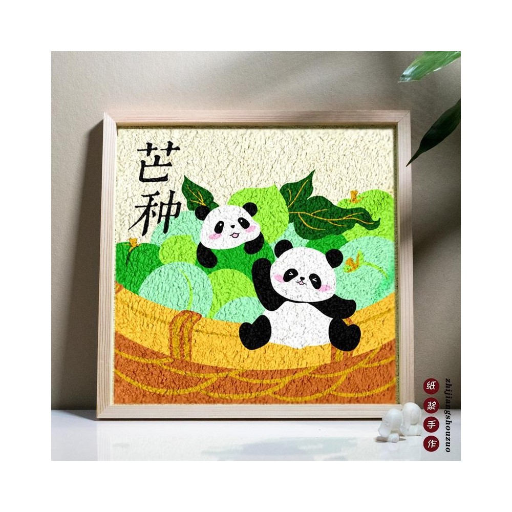 Intangible Cultural Heritage DIY Pulp Painting Ornaments – 24 Solar Terms Handicraft Set