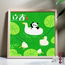 Intangible Cultural Heritage DIY Pulp Painting Ornaments – 24 Solar Terms Handicraft Set