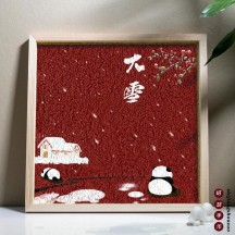 Intangible Cultural Heritage DIY Pulp Painting Ornaments – 24 Solar Terms Handicraft Set
