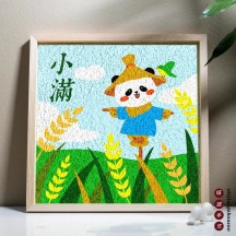 Intangible Cultural Heritage DIY Pulp Painting Ornaments – 24 Solar Terms Handicraft Set