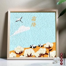Intangible Cultural Heritage DIY Pulp Painting Ornaments – 24 Solar Terms Handicraft Set