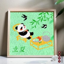 Intangible Cultural Heritage DIY Pulp Painting Ornaments – 24 Solar Terms Handicraft Set