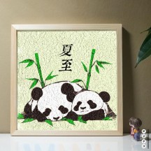Intangible Cultural Heritage DIY Pulp Painting Ornaments – 24 Solar Terms Handicraft Set