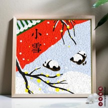 Intangible Cultural Heritage DIY Pulp Painting Ornaments – 24 Solar Terms Handicraft Set