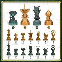 Cultural Creative Chinese Chess Set with Board – Creative Toy Gift Box