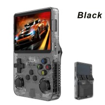 Portable handheld gaming console with retro arcade games, nostalgic 3D, dual system