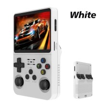 Portable handheld gaming console with retro arcade games, nostalgic 3D, dual system