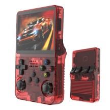 Portable handheld gaming console with retro arcade games, nostalgic 3D, dual system