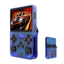 Portable handheld gaming console with retro arcade games, nostalgic 3D, dual system