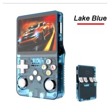 Portable handheld gaming console with retro arcade games, nostalgic 3D, dual system