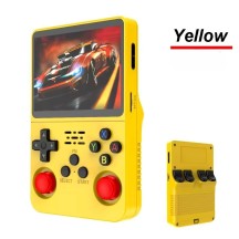 Portable handheld gaming console with retro arcade games, nostalgic 3D, dual system