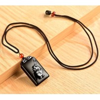 Natural Hetian Jade Black Jade Chinese Zodiac Pendant