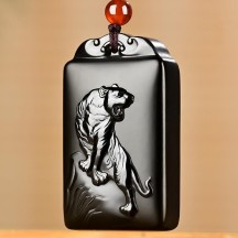 Natural Hetian Jade Black Jade Chinese Zodiac Pendant