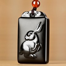 Natural Hetian Jade Black Jade Chinese Zodiac Pendant