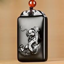 Natural Hetian Jade Black Jade Chinese Zodiac Pendant