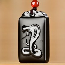Natural Hetian Jade Black Jade Chinese Zodiac Pendant
