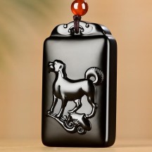 Natural Hetian Jade Black Jade Chinese Zodiac Pendant