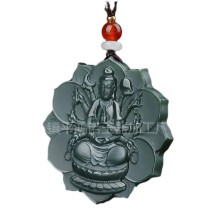 Zodiac Buddha Pendant Pagoda Jade Fine Material