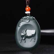 Zodiac Buddha Pendant Pagoda Jade Fine Material