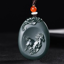 Zodiac Buddha Pendant Pagoda Jade Fine Material