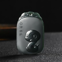 Zodiac Buddha Pendant Pagoda Jade Fine Material