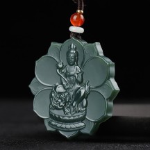 Zodiac Buddha Pendant Pagoda Jade Fine Material