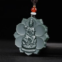 Zodiac Buddha Pendant Pagoda Jade Fine Material