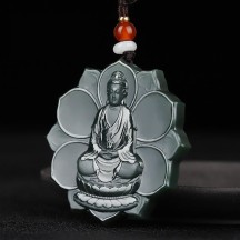Zodiac Buddha Pendant Pagoda Jade Fine Material