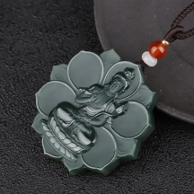 Zodiac Buddha Pendant Pagoda Jade Fine Material