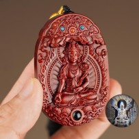Rosewood Buddha amulet eight guardian gods pendant natal Buddha