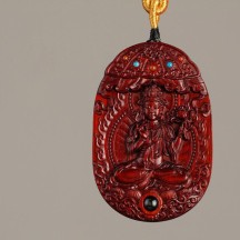 Rosewood Buddha amulet eight guardian gods pendant natal Buddha