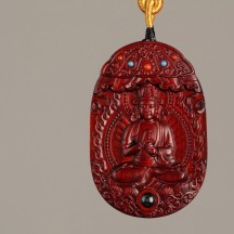 Rosewood Buddha amulet eight guardian gods pendant natal Buddha