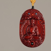Rosewood Buddha amulet eight guardian gods pendant natal Buddha