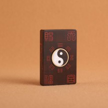 The Taoist instrument Hetu Luoshu made of jujube wood struck by lightning