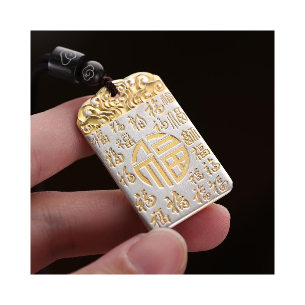 999 sterling silver peace and happiness pendant necklace 999 sterling silver peace and happiness pendant necklace