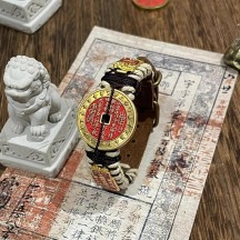 Daoxin Yongheng Mountain Ghost Coin First Layer Leather Bracelet