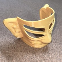 3D printed real Sanxingdui bronze human mask desktop ornament