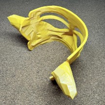 3D printed real Sanxingdui bronze human mask desktop ornament