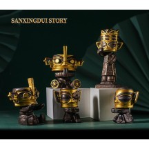 Sanxingdui cultural and creative ornaments, blessing priests, national style creative home decorations