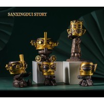 Sanxingdui cultural and creative ornaments, blessing priests, national style creative home decorations