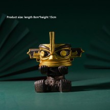 Sanxingdui cultural and creative ornaments, blessing priests, national style creative home decorations