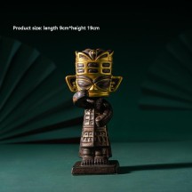 Sanxingdui cultural and creative ornaments, blessing priests, national style creative home decorations