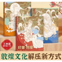 Pattern and figure drawing book, basic drawing book for tracing line drawings of Dunhuang murals