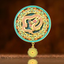 Dunhuang Three Rabbits with Ears Quicksand Luminous Metal Fridge Magnet