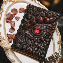Collection-level hand-made Dragon Book Demon Eye resin relief material handicraft